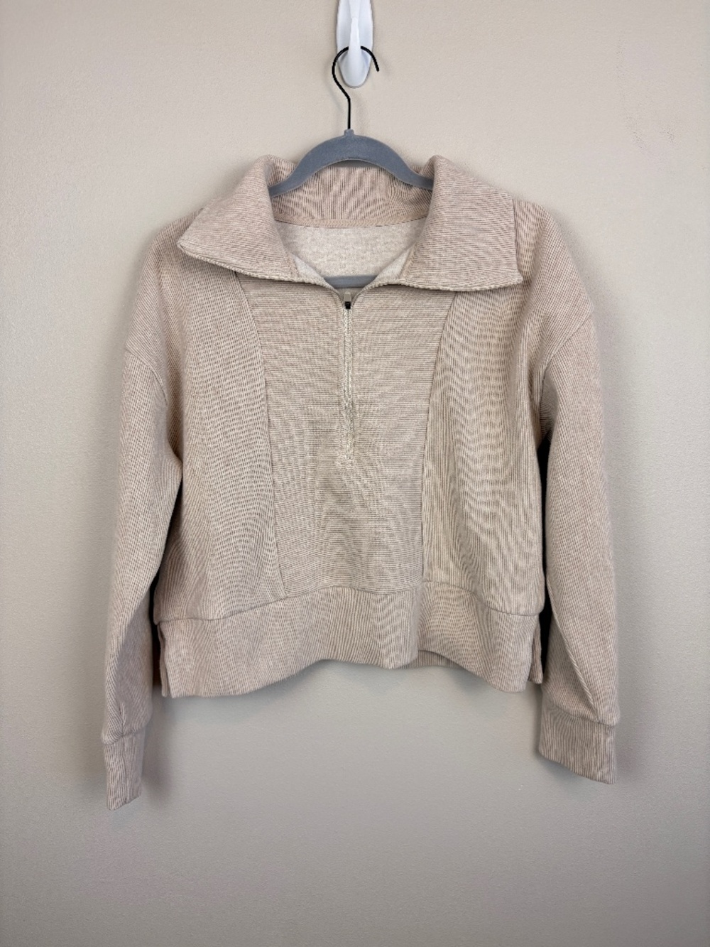 Thread & Supply Recreation Kristine Pullover in Pale Heather - Size Medium